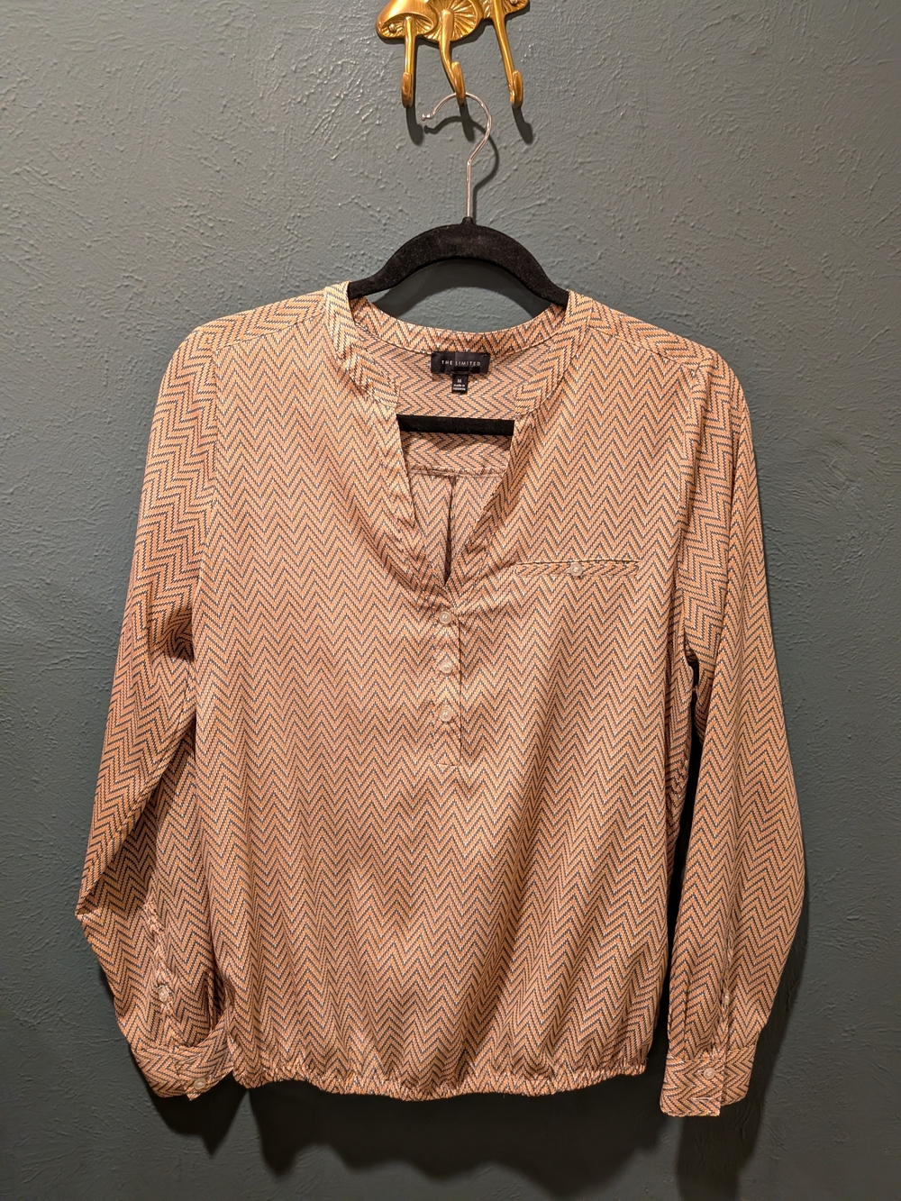 The Limited Chevron Pullover Blouse